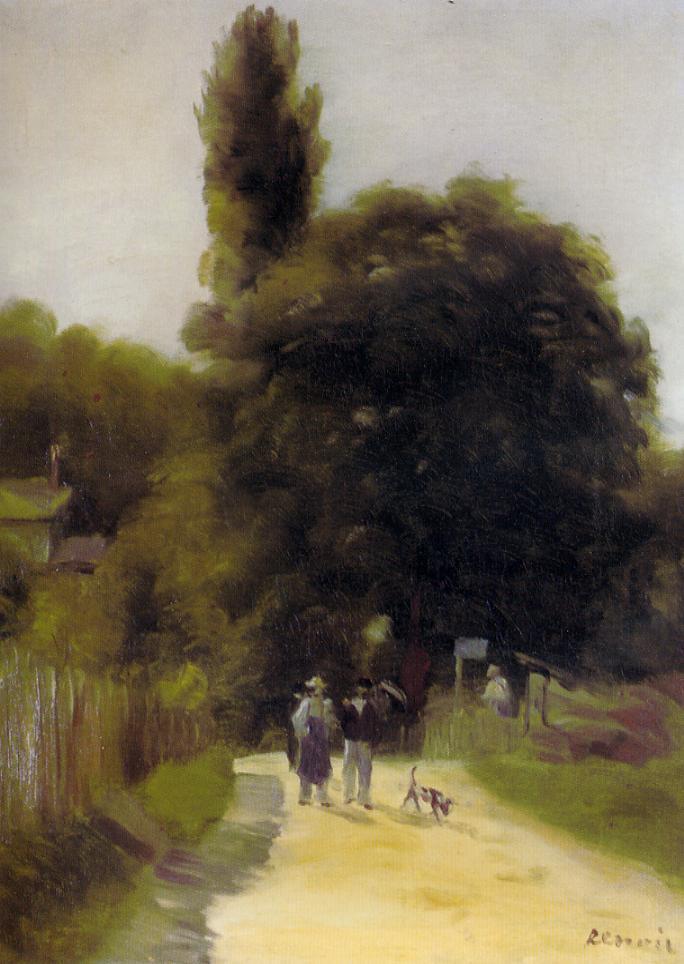 Two figures in a landscape 1866
